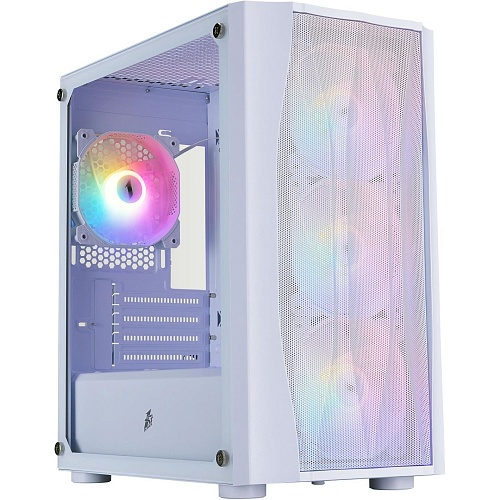 Корпус 1stPlayer X3-M-WH-4F1-W White