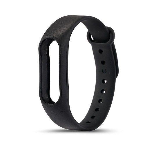 Силиконовый ремешок для Xiaomi Mi Band 3/4 (Black)