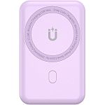 Зовнішній акумулятор WiWU Snap Cube Magnetic Wireless Charger 10000mAh Purple (6936686409391)