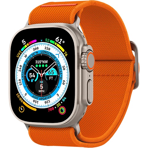 Ремешок Spigen Lite Fit Ultra для Apple Watch 42/44/45/49mm Orange (AMP05986)