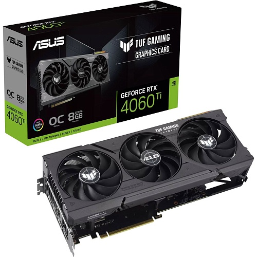 Видеокарта Asus TUF Gaming GeForce RTX 4060 Ti 8GB OC Edition (TUF-RTX4060ti-O8G-GAMING)