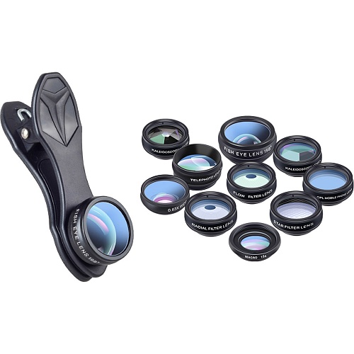 Набор объективов для смартфона Apexel 10 in 1 Phone Lens Kit (APL-DG10)