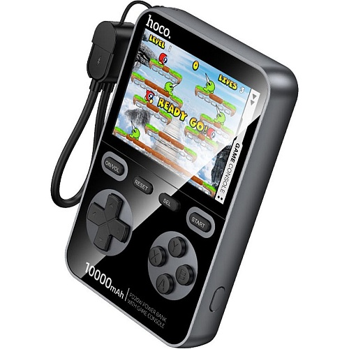 Ретро игровая приставка Hoco Q47 1500 Games + Power Bank Black (664332) Ретро игровая приставка Hoco Q47 1500 Games + Power Bank Black (664332)