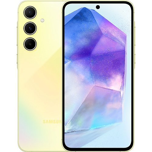 Смартфон Samsung Galaxy A55 8/256GB Lemon (SM-A556BZYCEUC) UA-UCRF - придбати в Дніпрі, Україні: ціна, характеристики | інтернет-магазин TOUCH Смартфон Samsung Galaxy A55 8/256GB Lemon (SM-A556BZYCEUC) UA-UCRF - придбати в Дніпрі, Україні: ціна, характеристики | інтернет-магазин TOUCH