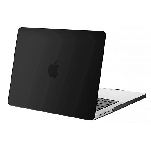 Пластиковая накладка (верх и низ) HardShell Apple MacBook Pro 14 A2442 2021 Crystal Case (Black)
