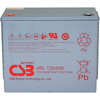 Аккумулятор CSB AGM 12V (12V/130Ah/1560Wh) (HRL12540W) Аккумулятор CSB AGM 12V (12V/130Ah/1560Wh) (HRL12540W)