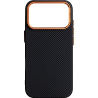 Чехол ArmorStandart LikeCarbon2 SE MagCase для Apple iPhone 17 Pro Kevlar Black Orange (ARM89164) Чехол ArmorStandart LikeCarbon2 SE MagCase для Apple iPhone 17 Pro Kevlar Black Orange (ARM89164)