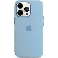 Чехол Silicone Case with MagSafe для Apple iPhone 13 Pro Max Blue Fog AAA