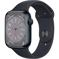 Смарт-часы Apple Watch Series 8 41mm Midnight Aluminum Case with Midnight Sport Band S/M (MNU73)