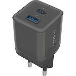 Сетевое зарядное устройство Proove Pure GaN Plus 30W USB-C/USB-A Black (WCPU30111201)