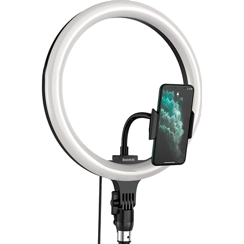 Кольцевая LED лампа Baseus Live Stream Holder-floor Stand Black 30см (CRZB12-B01)