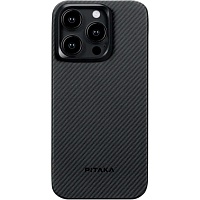 Чохол Pitaka MagEZ Case 4 600D Twill для Apple iPhone 15 Pro Black/Grey (KI1501PA) - придбати в Дніпрі, Україні: ціна, характеристики | інтернет-магазин TOUCH Чохол Pitaka MagEZ Case 4 600D Twill для Apple iPhone 15 Pro Black/Grey (KI1501PA) - придбати в Дніпрі, Україні: ціна, характеристики | інтернет-магазин TOUCH