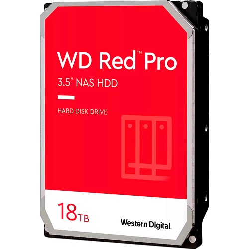 Жесткий диск 3.5" WD Red Pro HDD SATA 18.0TB (WD181KFGX)
