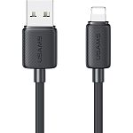 Кабель Usams US-SJ689 USB-A to Lightning 2.4A 1m Black (SJ689USB01)