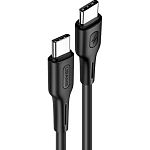 Кабель Usams US-SJ459 USB-C to USB-C 100W 1.2m Black (SJ459USB01)