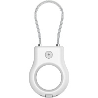 Чехол для поисковой метки Apple AirTag Keychain with Wire Cable White Чехол для поисковой метки Apple AirTag Keychain with Wire Cable White