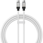 Кабель Baseus CoolPlay Series USB-C to USB-C 100W 2m White (CAKW000302)