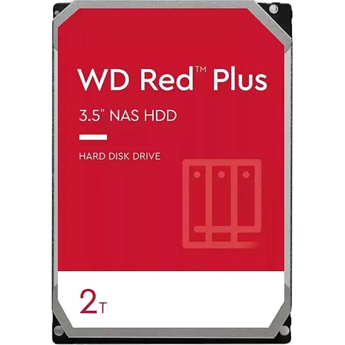 Жесткий диск 3.5" WD Red Plus NAS 2TB SATA 64MB (WD20EFPX)