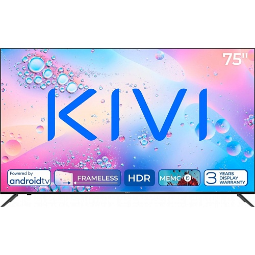 Телевізор Kivi U760Q 75'' LED 4K (75U760QB) - придбати в Дніпрі, Україні: ціна, характеристики | інтернет-магазин TOUCH
