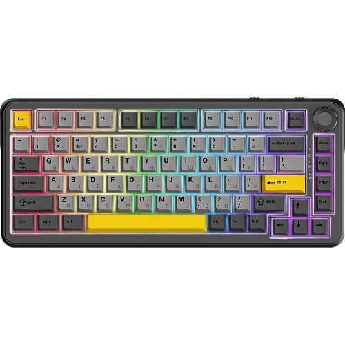 Клавиатура Ajazz AK820 MAX Plus Daydream Switch Black/Gray/Yellow (AK820MAX-DD-BGY)
