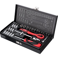 Набор торцевых головок с трещоткой Intertool ET-6028 28шт