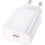 Сетевое зарядное устройство Hoco N22 PD 25w White (760067)