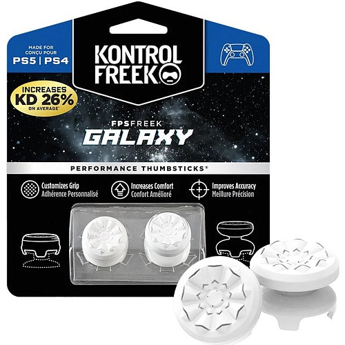 Накладки на стики KontrolFreek FPS Free Galaxy 2шт для PS4/PS5 White (B01BCNZJ54)