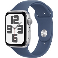 Смарт-годинник Apple Watch SE 2 GPS 44mm Silver Aluminium Case with Denim Sport Band S/M 2024 (MXEQ3) - придбати в Дніпрі, Україні: ціна, характеристики | інтернет-магазин TOUCH