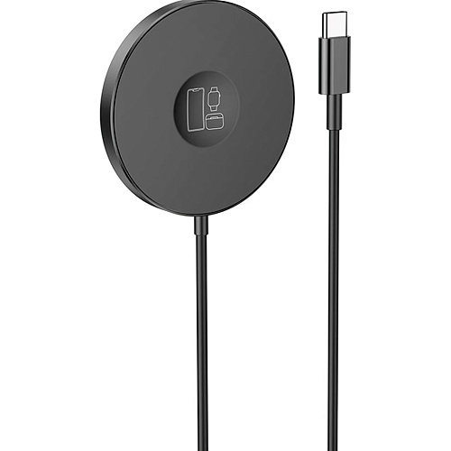 Беспроводное зарядное устройство Hoco Delight Magsafe 3in1 Wireless Fast Charger 15W CW41 Black