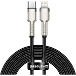 Кабель Baseus Cafule Metal USB-C to Lightning PD 20W 2m Black (CATLJK-B01)