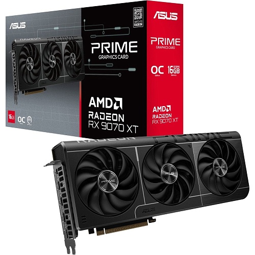 Видеокарта Asus PRIME Radeon RX 9070 XT OC Edition 16GB (PRIME-RX9070XT-O16G) UA 