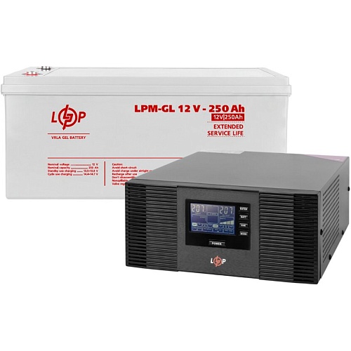 Источник бесперебойного питания (ИБП) LogicPower UPS B1500 + АКБ GL 3000Wh (20003)