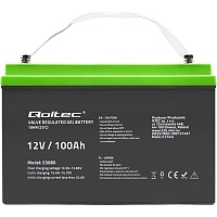 Аккумулятор Qoltec GEL 12V (12V/100Ah/1200Wh) (53080) Аккумулятор Qoltec GEL 12V (12V/100Ah/1200Wh) (53080)