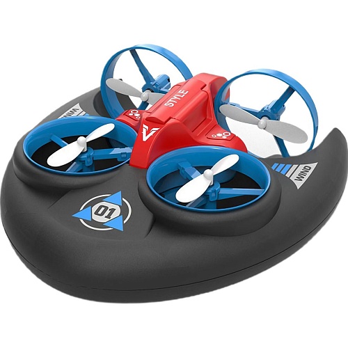 Квадрокоптер JJRC H101 Vehicle Drone Boat 3in1 Red-Blue