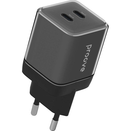 Сетевое зарядное устройство Proove Pure GaN Max 67W Type-C + Type-C Black (WCPU67022201)