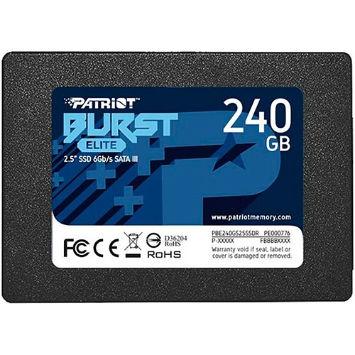 SSD накопитель Patriot Burst Elite 240GB (PBE240GS25SSDR)