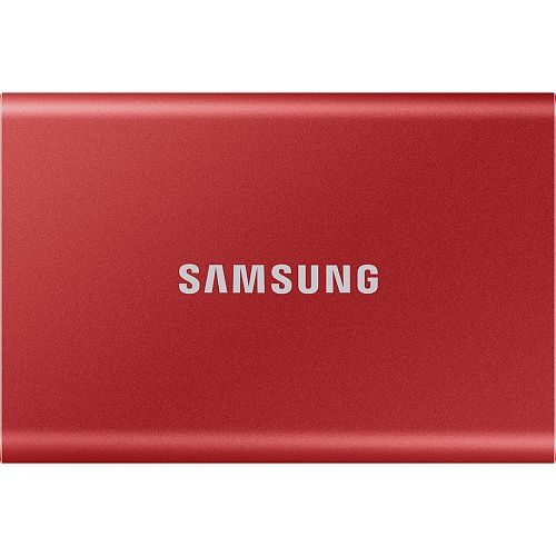 Внешний SSD накопитель Samsung T7 500 GB Red (MU-PC500R/WW)