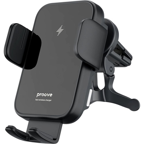Автодержатель с беспроводной зарядкой Proove Triple Clamp 15W Black (WHTC15010001)