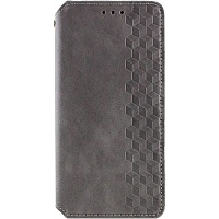 Чехол-книжка GETMAN Cubic Cover Case для Redmi 13C / Poco C65 Grey Чехол-книжка GETMAN Cubic Cover Case для Redmi 13C / Poco C65 Grey