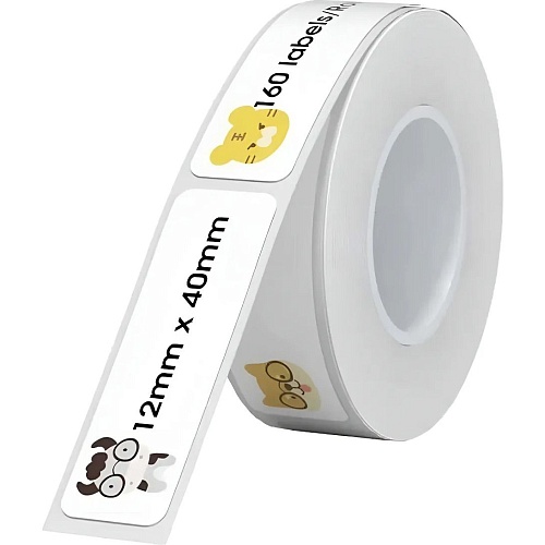 Термоэтикетка Niimbot 12х40мм ZOO 160шт для Niimbot D11/D110/D101/H1S