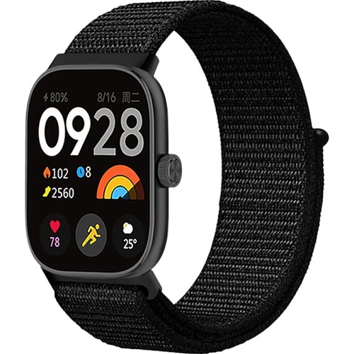 Ремешок ArmorStandart Nylon Loop для Xiaomi Mi Band 8 Pro/9 Pro / Redmi Watch 4/5 Black (ARM73975)