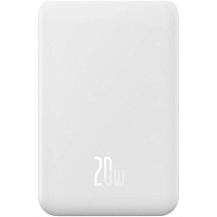 Внешний аккумулятор Baseus Magnetic Mini 20W 20000 mAh White (PPCX150002)