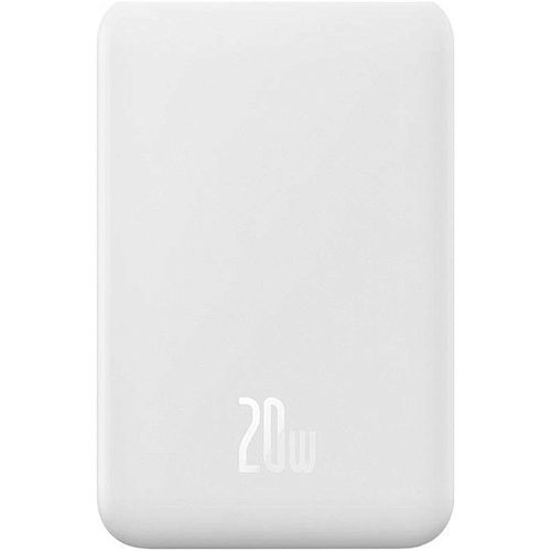 Внешний аккумулятор Baseus Magnetic Mini 20W 20000 mAh White (PPCX150002)