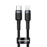 Кабель Baseus Cafule USB-C to Lightning PD 18W 1m (CATLKLF-G1) Black