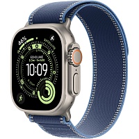 Смарт-часы Apple Watch Ultra 3 49mm Natural Titanium Case with Blue/Bright Blue Trail Loop S/M (MEWR4)