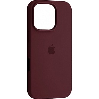 Чехол Silicone Case для Apple iPhone 16 Pro Plum AA Чехол Silicone Case для Apple iPhone 16 Pro Plum AA