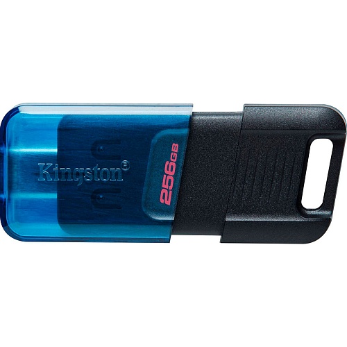 USB флеш-накопичувач Kingston DataTraveler 80 M 256GB USB-C 3.2 Gen 1 Blue/Black (DT80M/256GB) - придбати в Дніпрі, Україні: ціна, характеристики | інтернет-магазин TOUCH