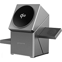 Беспроводное зарядное устройство Proove Iron Hide 3in1 Gray (WSIH15000003)