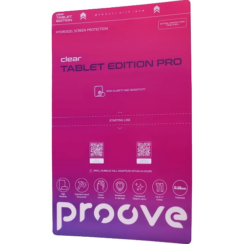 Гідрогелева захисна плівка Proove Hydrogel Screen Protection Tablet Edition Pro Size L Clear - придбати в Дніпрі, Україні: ціна, характеристики | інтернет-магазин TOUCH