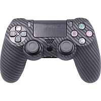 Чехол на геймпад Silicone Case для Sony DualShock 4 Black Carbon